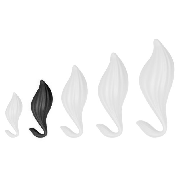 Bulby M Silicone Plug 14 x 7cm Black