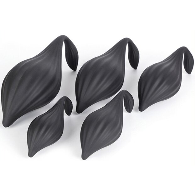Bulby M Silicone Plug 14 x 7cm Black