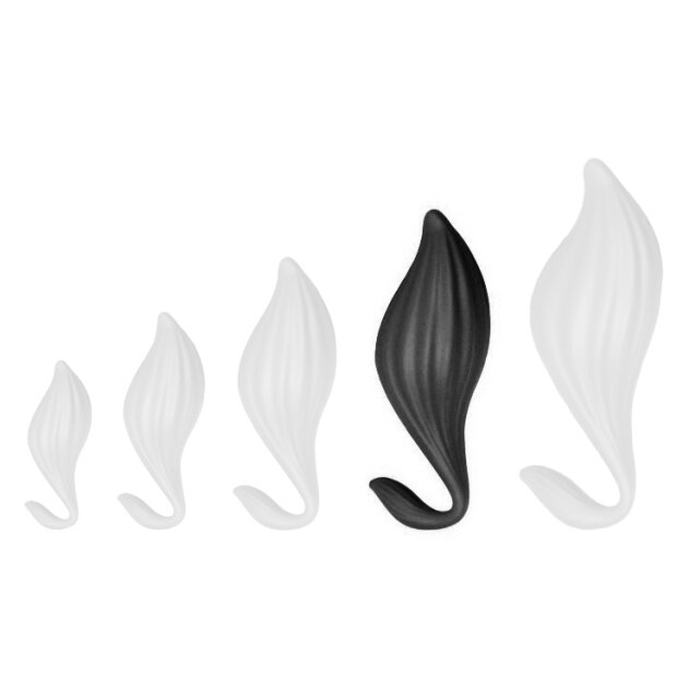 DarkSil Bulby XL Silicone Plug Analplug Schwarz ⌀ 9 cm