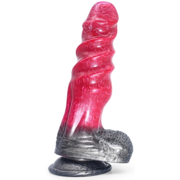 PINKALIEN Monster Ksar Dildo Rot 15 cm