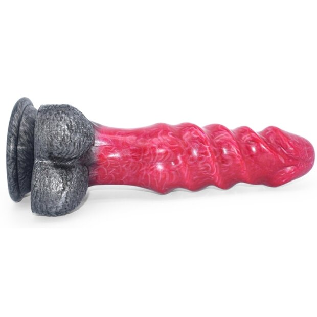 PINKALIEN Monster Ksar Dildo Rot 15 cm