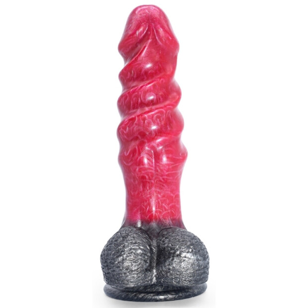 PINKALIEN Monster Ksar Dildo Rot 15 cm
