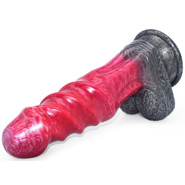 PINKALIEN Monster Ksar Dildo Rot 15 cm