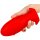Silicone plug Saurus Egg S 10 x 4.5cm Red