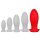 Silicone plug Saurus Egg XXL 23 x 8,4cm Red