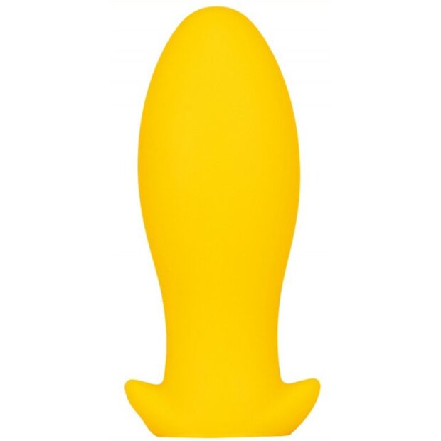 Silicone plug Saurus Egg L 17 x 6.5cm Yellow
