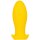 Silicone plug Saurus Egg L 17 x 6.5cm Yellow