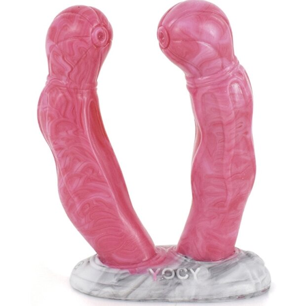 PINKALIEN Double Monster Mini Dak Doppeldildo Pink 22 cm ⌀ 2,5 cm