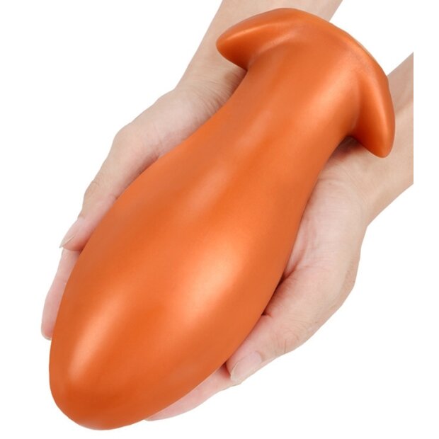 EggPlay Silicone Plug Saurus Egg XXXL Analplug Orange ⌀ 9,5 cm