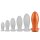 EggPlay Silicone Plug Saurus Egg XXXL Analplug Orange ⌀ 9,5 cm