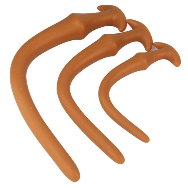 TheAssGasm Ultra Slim Long Dildo Small Analdildo Braun 30 cm ⌀ 3,2 cm