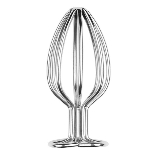 Generique Heart Line metal plug M Analplug Silber ⌀ 3,5 cm