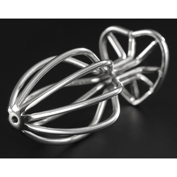 Generique Heart Line metal plug M Analplug Silber ⌀ 3,5 cm