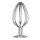 Generique Heart Line metal plug M Analplug Silber ⌀ 3,5 cm