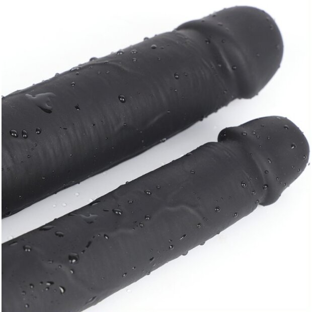 DarkSil Zini M Doppeldildo Schwarz 49 cm ⌀ 4,5 cm