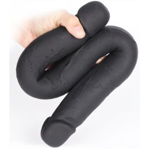 DarkSil Zini M Doppeldildo Schwarz 49 cm ⌀ 4,5 cm