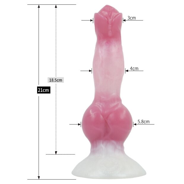Dildo monster Sobak 18 x 6cm