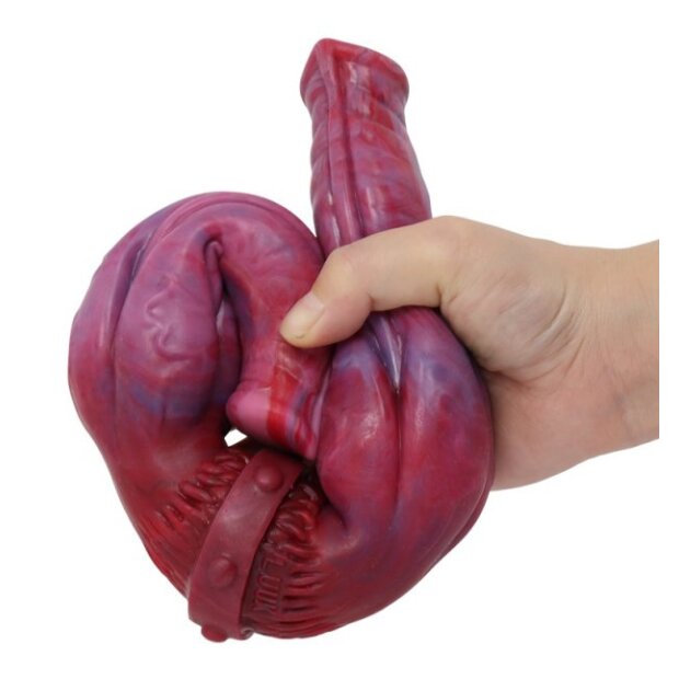 PINKALIEN Duo Dragon Doppeldildo Rot 35 cm ⌀ 4,8 cm