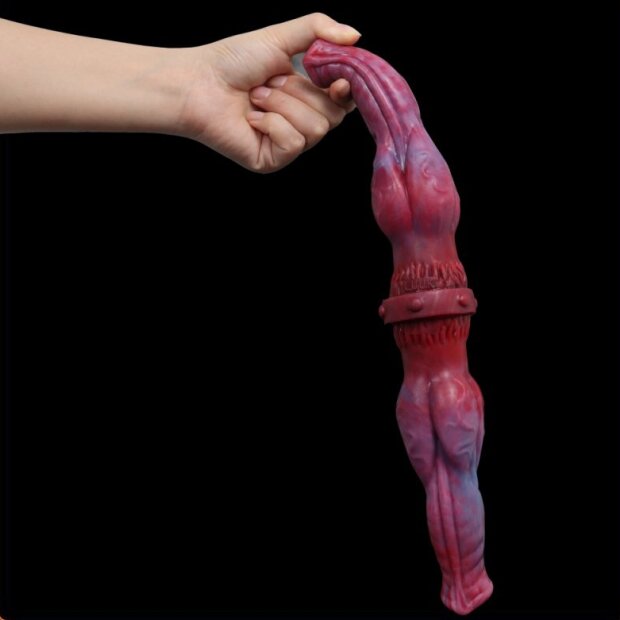 PINKALIEN Duo Dragon Doppeldildo Rot 35 cm ⌀ 4,8 cm