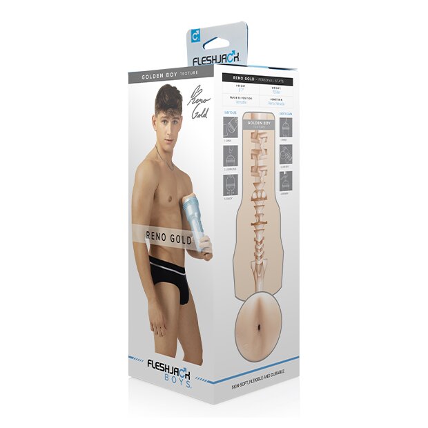 FLESHLIGHT Reno Gold Golden Boy Anus Masturbator