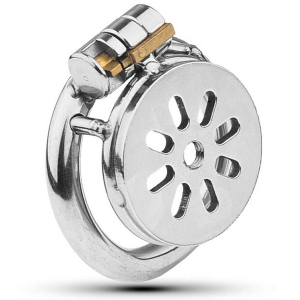 Metal Chastity Cage Flat M