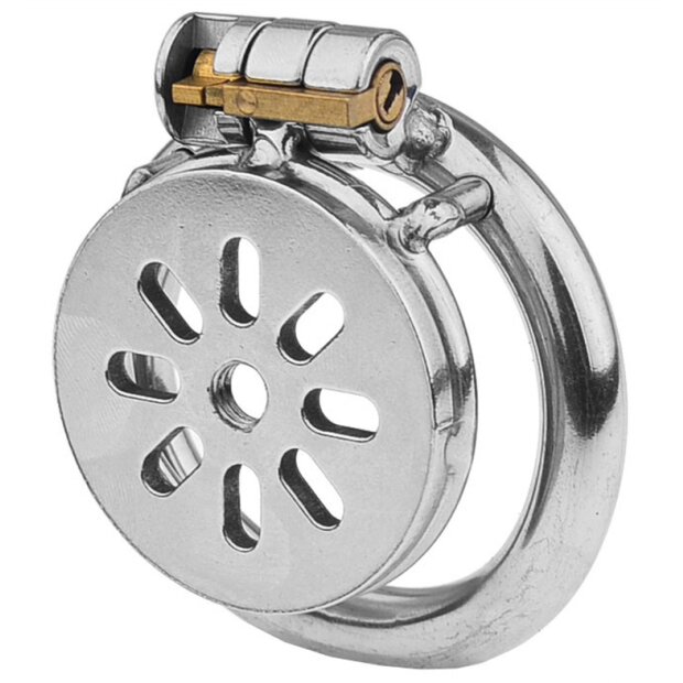 Metal Chastity Cage Flat M