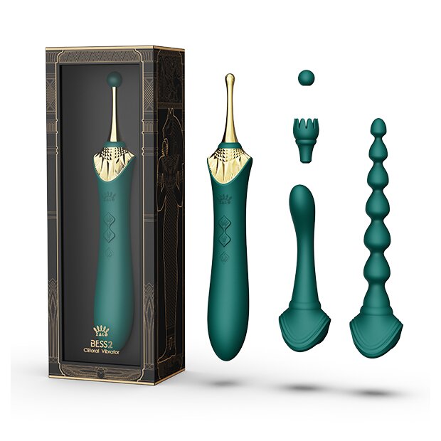 Zalo Bess 2 Clitoral Massager Turquoise Green