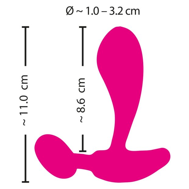 You2Toys Sweet Smile RC C G-Spot Vibrator Pink 11 cm ⌀ 3,2 cm