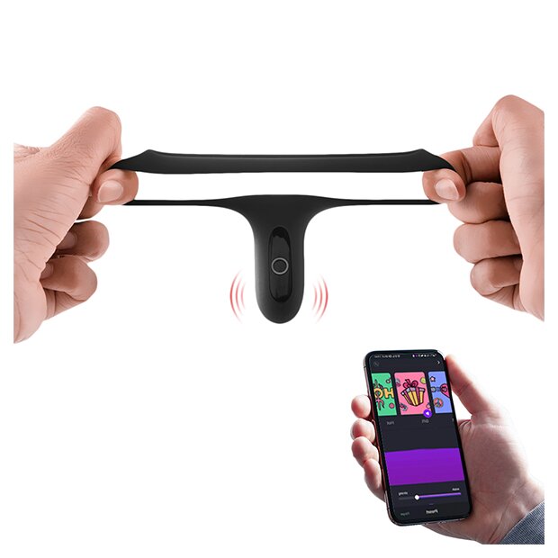 Magic Motion Rise Smart Wearable Cockring App Controlled Penisring Schwarz ⌀ 3,7 cm