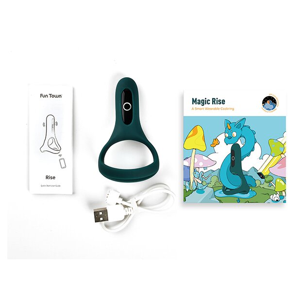 Magic Motion Rise Smart Wearable Cockring App Controlled Penisring Grün ⌀ 3,7 cm