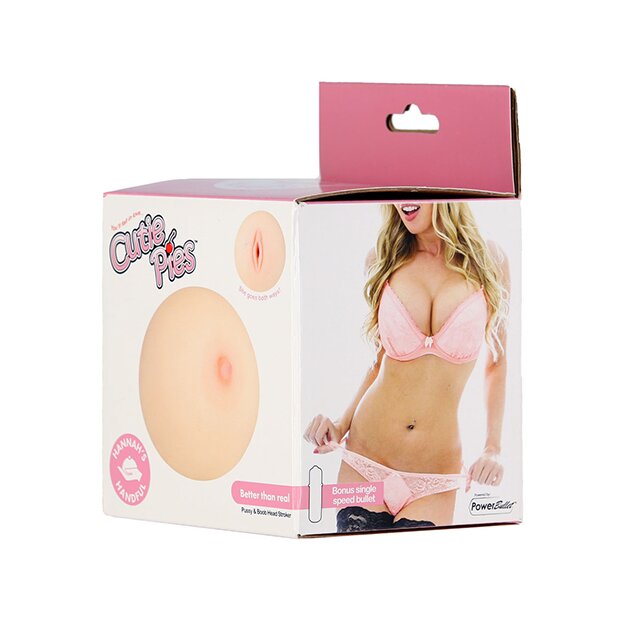 CutiePies Hannahs Handful Pussy & Boob Head Stroker