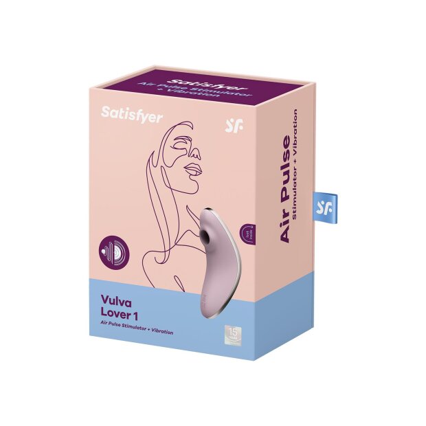 Satisfyer Vulva Lover 1 Druckwellen Vibrator Lila 11,9 cm