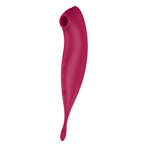 Satisfyer Twirling Pro Connect App Druckwellen Vibrator Rot 22,2 cm