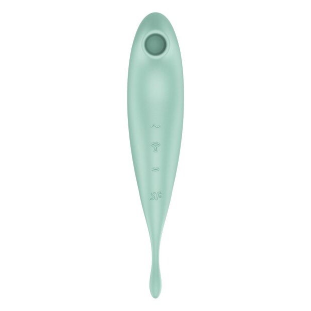 Satisfyer Twirling Pro Connect App Mint Druckwellen Vibrator Türkis 22,2 cm