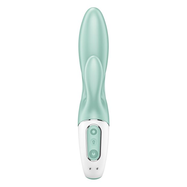 Satisfyer Air Pump Bunny 5 Connect App Rabbit Vibrator Türkis 20,4 cm ⌀ 3,6 cm