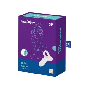 Satisfyer Bold Lover White Fingervibrator Wei&szlig; 9,3 cm