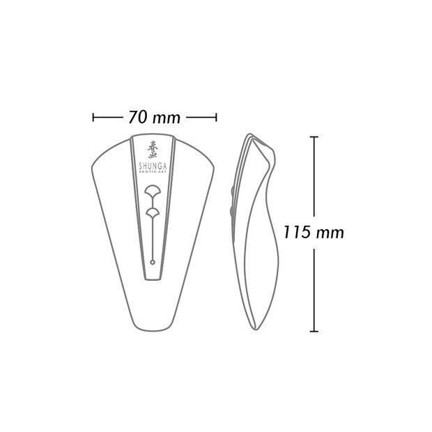 Shunga Obi Auflegevibrator Lila