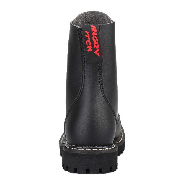 Angry Itch 08-Loch Vegane PU Stiefel Schwarz Größe 36 - 48
