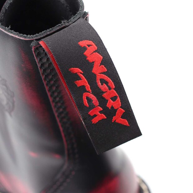 Angry Itch 08-Loch Leder Stiefel Pink Rub-Off Größe 36 - 48