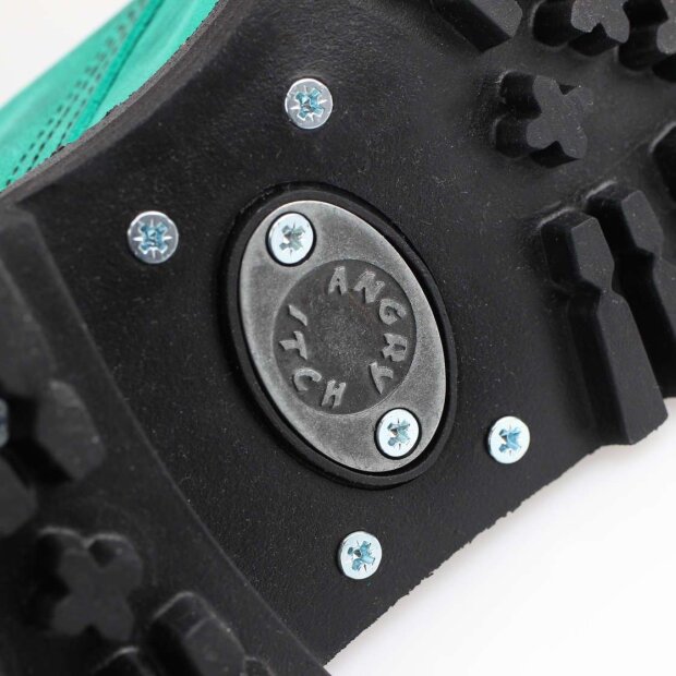 Angry Itch 08-Loch Leder Stiefel Vintage Emerald Größe 36 - 48