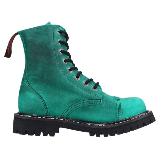Angry Itch 08-Loch Leder Stiefel Vintage Emerald Größe 36 - 48