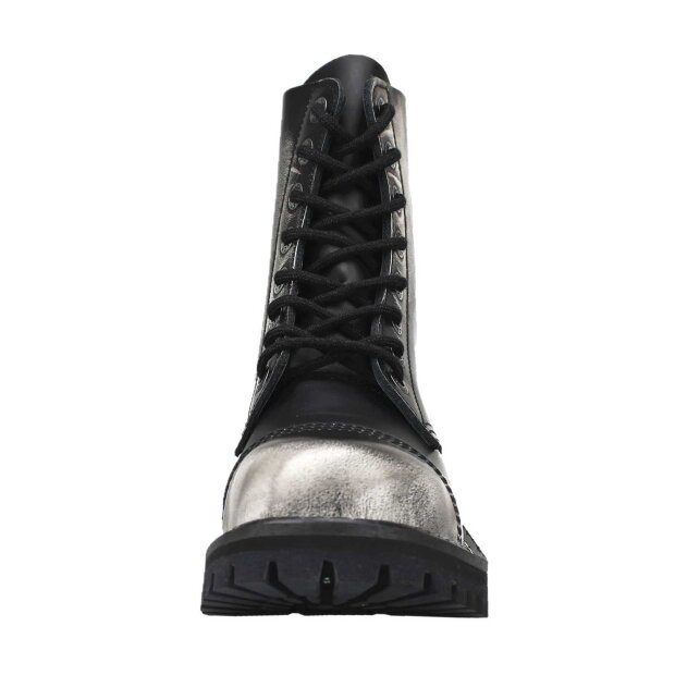 Angry Itch 08-Loch Leder Stiefel White Rub-Off Größe 36 - 48