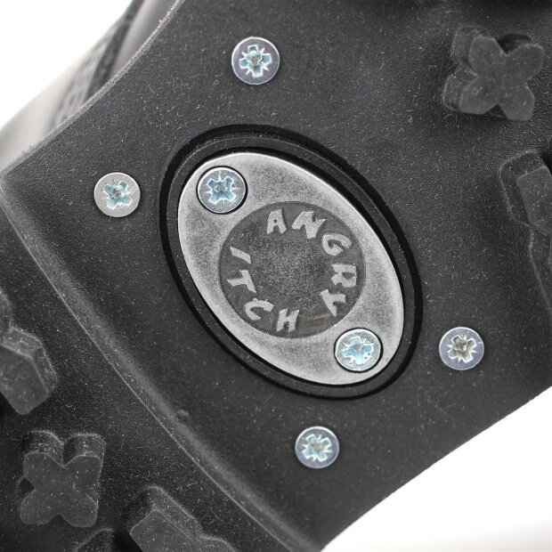 Angry Itch 10-Loch Leder Stiefel Schwarz Größe 36 - 48