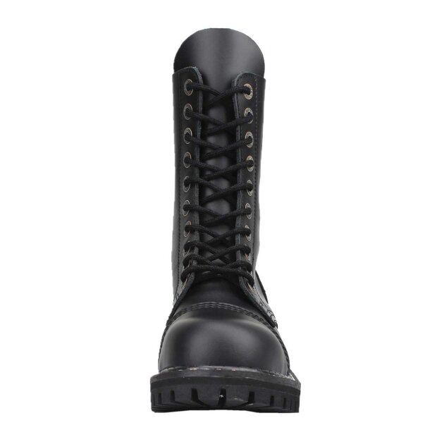 Angry Itch 10-Loch Leder Stiefel Schwarz Größe 36 - 48