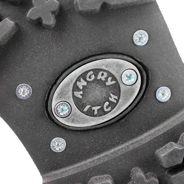 Angry Itch 20-Loch Leder Stiefel Schwarz Größe 36 - 48