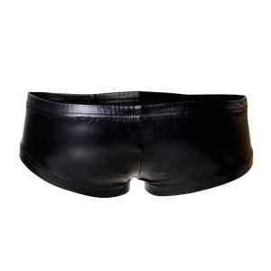 CUT4MEN - Booty Shorts BlackLeatherette S - XL