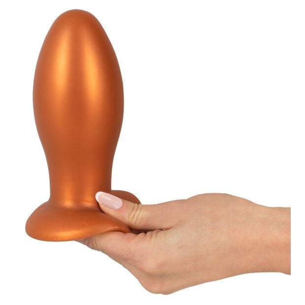 ANOS Big Soft Butt Plug Saugfuß Schwarz ⌀ 6,4 cm
