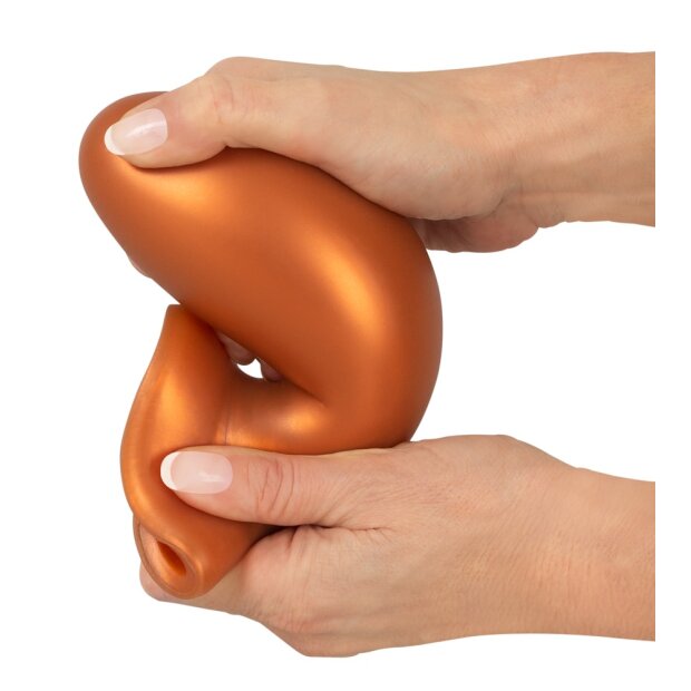 ANOS Big Soft Butt Plug Saugfuß Schwarz ⌀ 6,4 cm