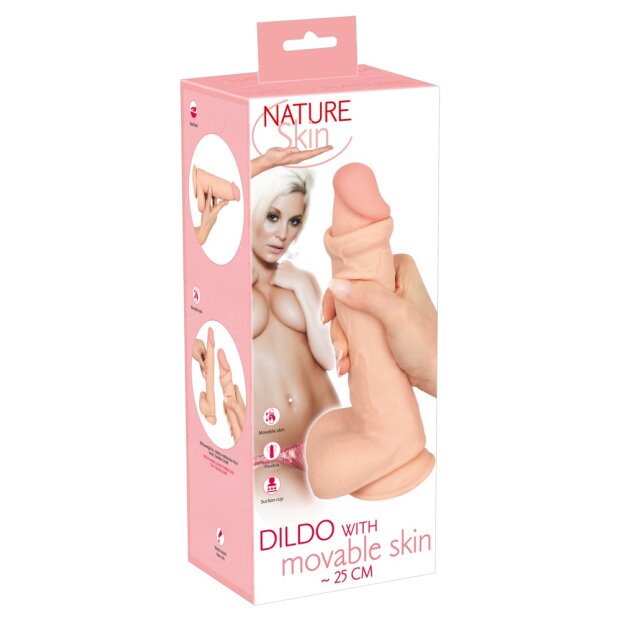 NS Dildo with movable skin 24,7 cm