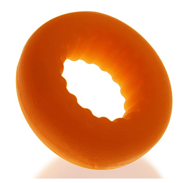 Oxballs Axis Rib Griphold Cockring Orange Ice